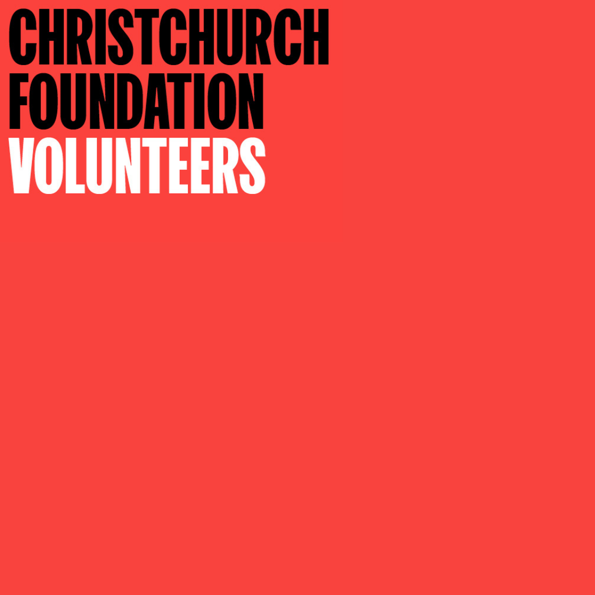 Christchurch Foundation Volunteers